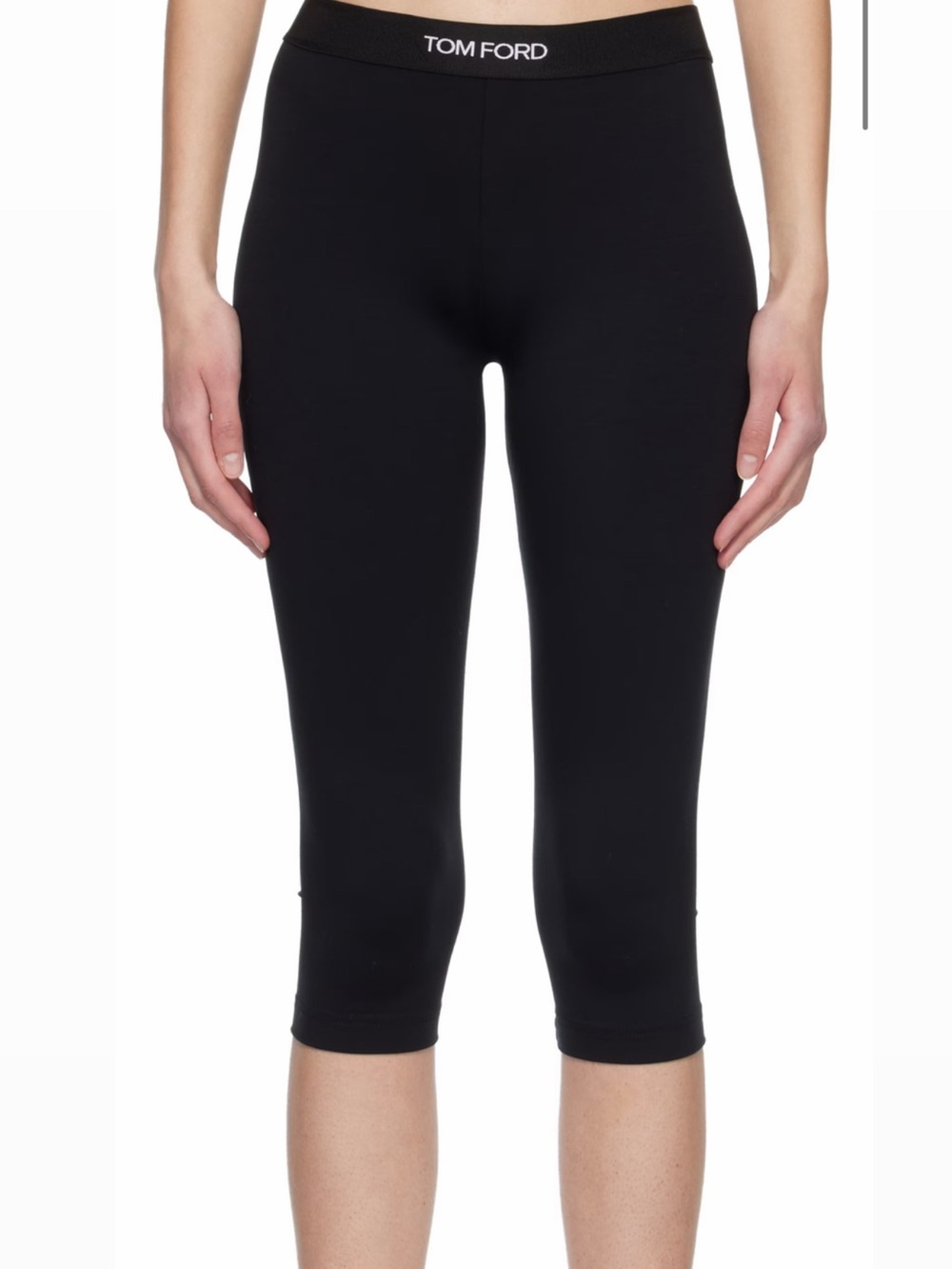Tom Ford Black Cropped Capri Leggings